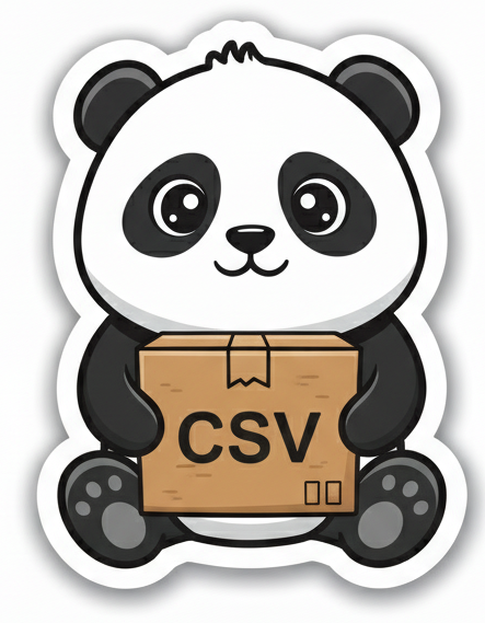 Cute panda loading illustration